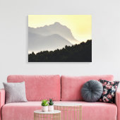 Silhouetten der Berge Leinwanddruck (Insitu (Wohnzimmer))