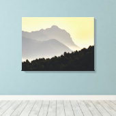 Silhouetten der Berge Leinwanddruck (Insitu (Holzboden))