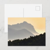 Silhouetten der Berge Postkarte (Vorne/Hinten)