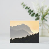 Silhouetten der Berge Postkarte (Stehend Vorderseite)
