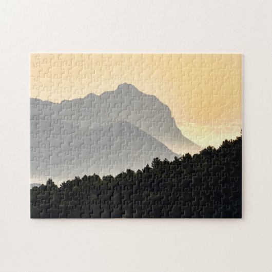 Silhouetten der Berge Puzzle (Horizontal)