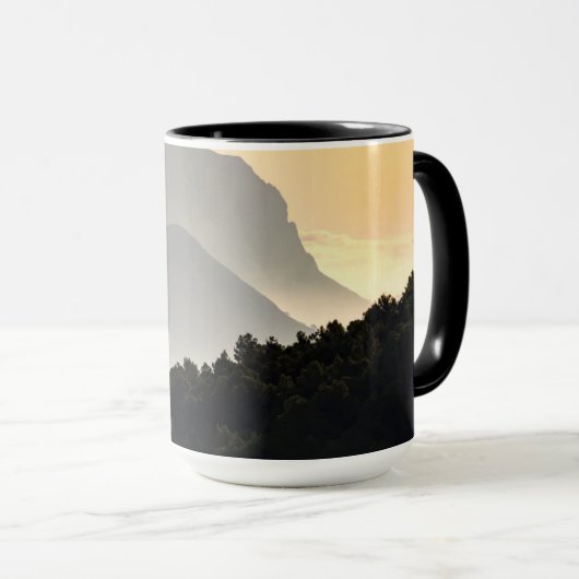 Silhouetten der Berge Tasse (VorderseiteRechts)