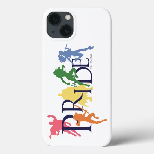 Silhouetten der Gerechtigkeitsliga Case-Mate iPhone Hülle (Rückseite)