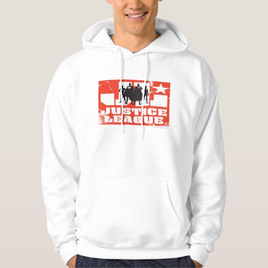 Silhouetten der Gerechtigkeitsliga Hoodie (Vorderseite)