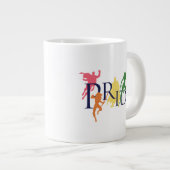 Silhouetten der Gerechtigkeitsliga Jumbo-Tasse (Vorderseite Rechts)