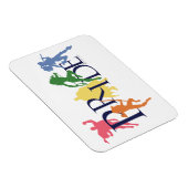 Silhouetten der Gerechtigkeitsliga Magnet (Rechte Seite)