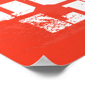 Silhouetten der Gerechtigkeitsliga Poster (Ecke)