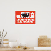 Silhouetten der Gerechtigkeitsliga Poster (Küche)