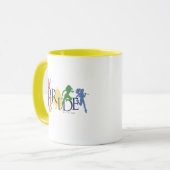 Silhouetten der Gerechtigkeitsliga Tasse (Vorderseite Links)