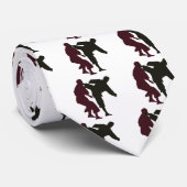 Silhouetten der Kriegskünstler während eines Krawatte (Gerollt)