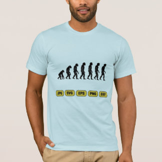 Silhouetten der menschlichen Evolution T-Shirt