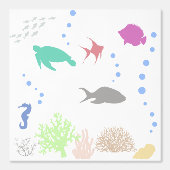 Silhouetten des Meeres Tapete (Vorderseite)