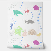 Silhouetten des Meeres Tapete (Abrollen)