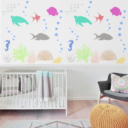 Silhouetten des Meeres Tapete