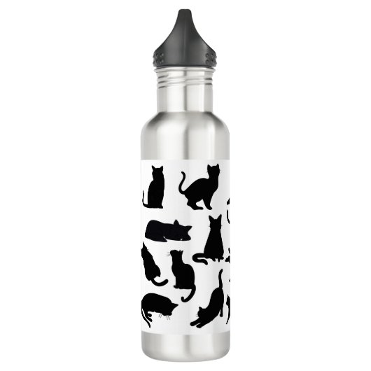 Silhouetten Edelstahlflasche (Links)