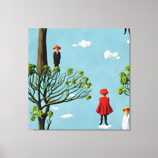 Silhouetten Extravagant Leinwanddruck (Vorderseite)