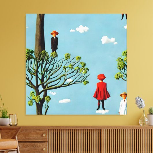 Silhouetten Extravagant Leinwanddruck (Insitu (Wohnzimmer))