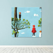 Silhouetten Extravagant Leinwanddruck (Insitu (Holzboden))