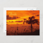 Silhouetten Floridas Postkarte (Vorne/Hinten)