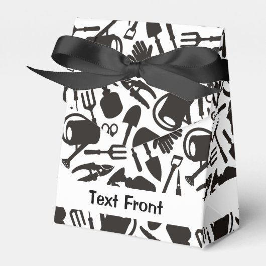 Silhouetten für Gartensymbole Geschenkschachtel (Vorderseite)