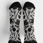 Silhouetten für Gartensymbole Mustersocken Socken (Oben)