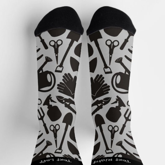 Silhouetten für Gartensymbole Mustersocken Socken (Oben)