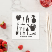 Silhouetten für Gartensymbole Serviette (Beispiel)