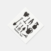 Silhouetten für Gartensymbole Serviette (Ecke)