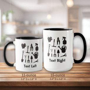 Silhouetten für Gartensymbole Tasse