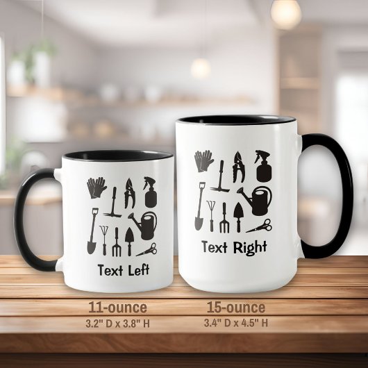 Silhouetten für Gartensymbole Tasse