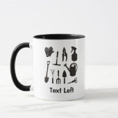 Silhouetten für Gartensymbole Tasse (Links)