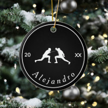 Silhouetten für Schwarz und Weiß: Name und Jahr Co