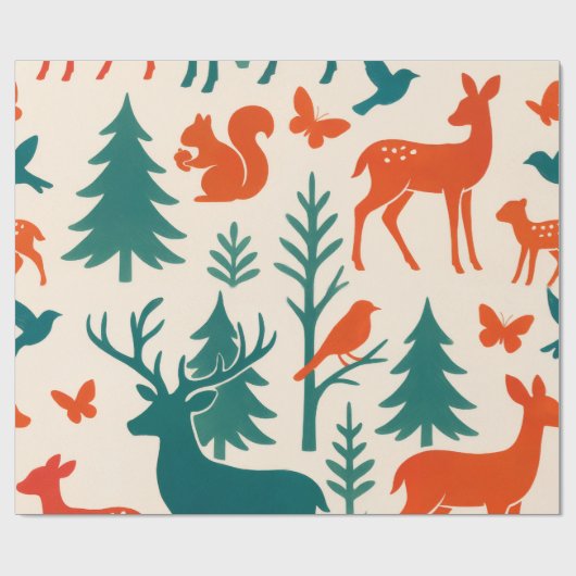 Silhouetten Geschenkpapier (Flach)