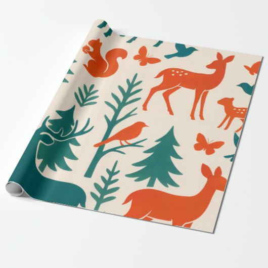 Silhouetten Geschenkpapier (Ungerollt)