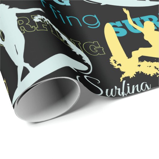 Silhouetten Geschenkpapier (Rolleneckpunkt)