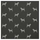 Silhouetten Grau und Schwarz Gemustert Stoff (Muster)