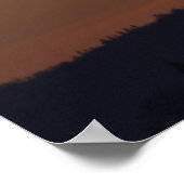 Silhouetten in der Abenddämmerung Poster (Ecke)