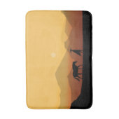 Silhouetten in der Wüste Badematte (Vorderseite Vertikal)