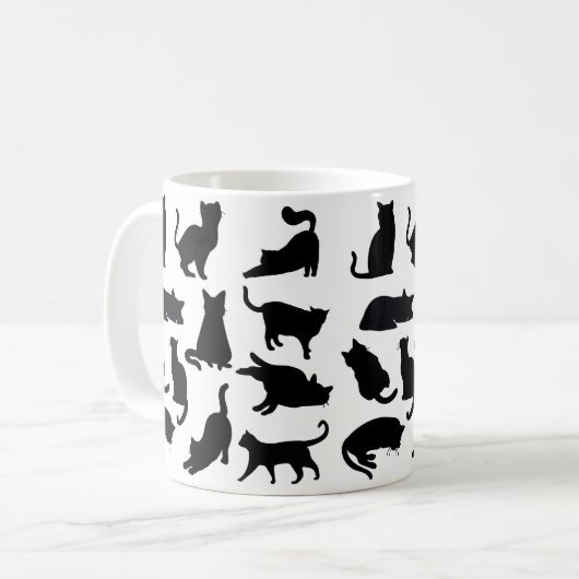 Silhouetten Kaffeetasse (Vorderseite Links)
