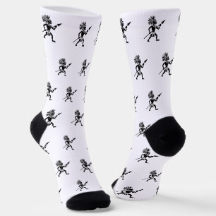 Silhouetten-Krieger Socken