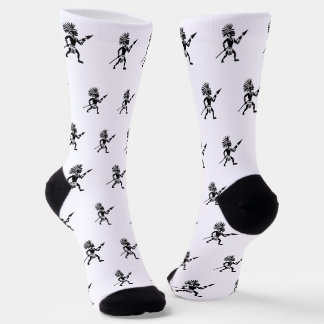 Silhouetten-Krieger Socken