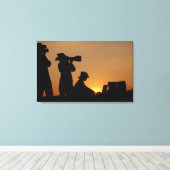 Silhouetten Leinwanddruck (Insitu (Holzboden))