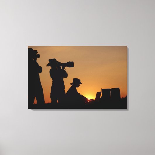 Silhouetten Leinwanddruck (Vorderseite)