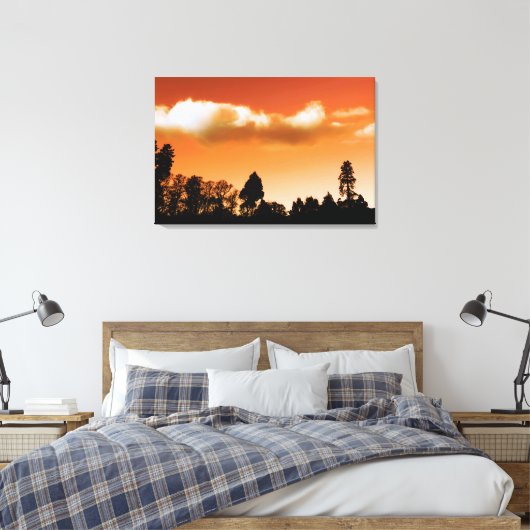 Silhouetten Leinwanddruck (Insitu (Schlafzimmer))
