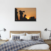Silhouetten Leinwanddruck (Insitu (Schlafzimmer))