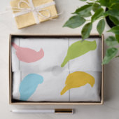 Silhouetten mit farbigem Bird Seidenpapier (Geschenk)