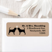 Silhouetten mit Herz-Rücksendeadresse (Insitu)