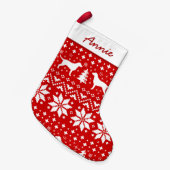 Silhouetten mit lockerer Oberfläche Kleiner Weihnachtsstrumpf (Vorderansicht (hängend))