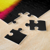Silhouetten mit Rainbow Sky Flare Puzzle (Seite)