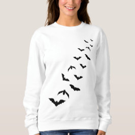 Silhouetten mit schwarzem Flachbett Sweatshirt